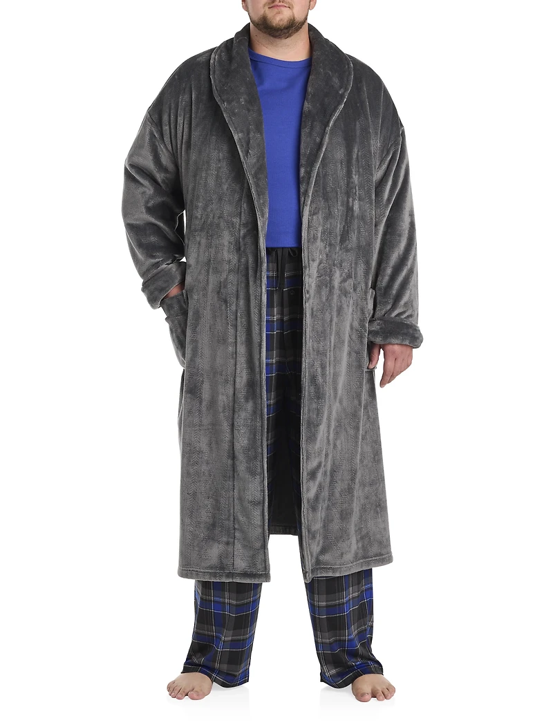 Embossed Fleece Robe 