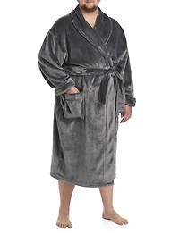 Embossed Fleece Robe 