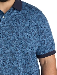Floral Printed Polo Shirt