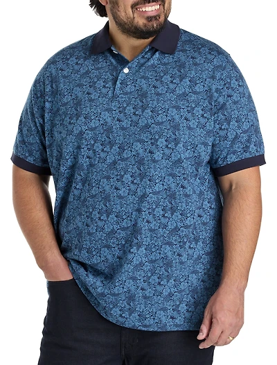 Floral Printed Polo Shirt