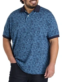Floral Printed Polo Shirt