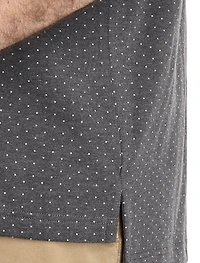 Pin Dot Printed Polo Shirt
