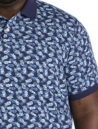 Pineapple Print Polo Shirt