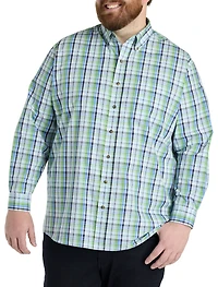 Easy-Care Large Plaid Sport Shirt