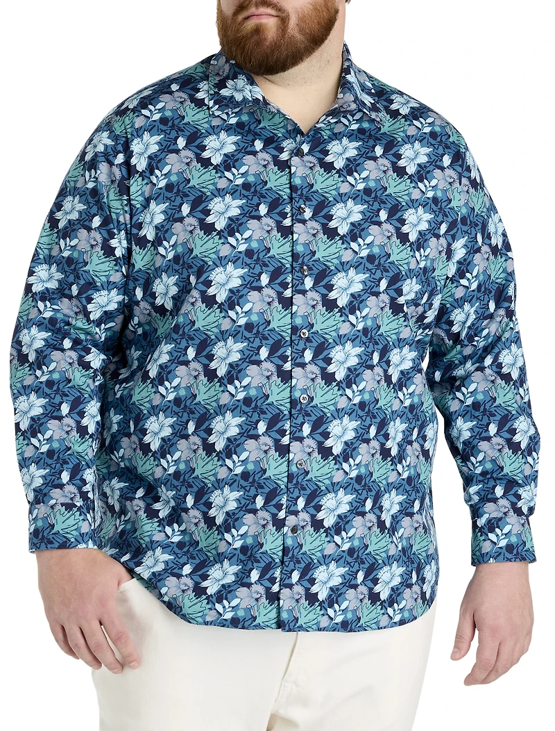 Floral Print Sport Shirt