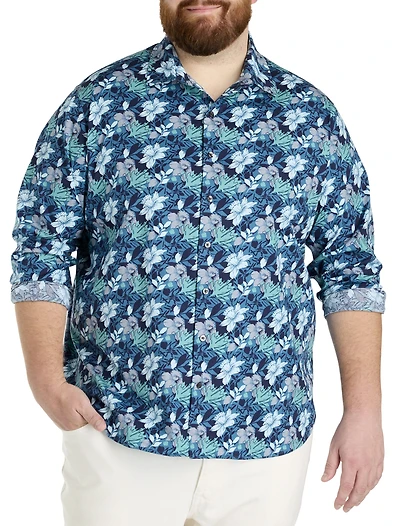 Floral Print Sport Shirt