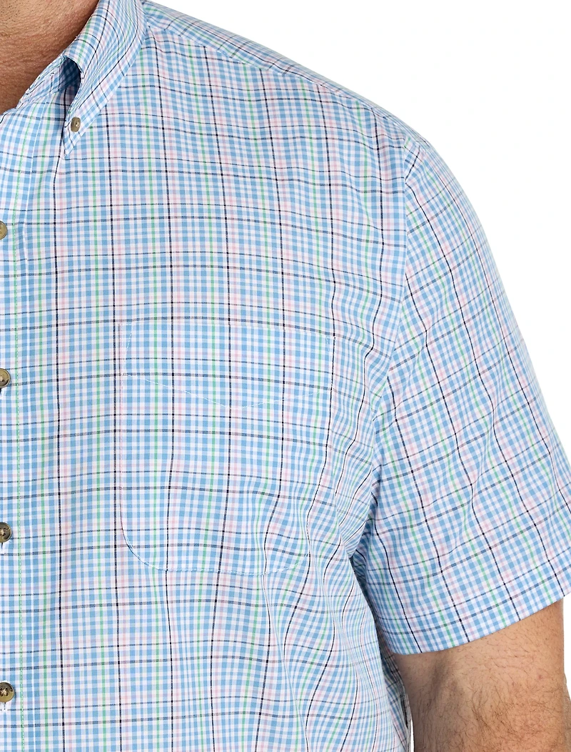 Easy-Care Multi Plaid Sport Shirt