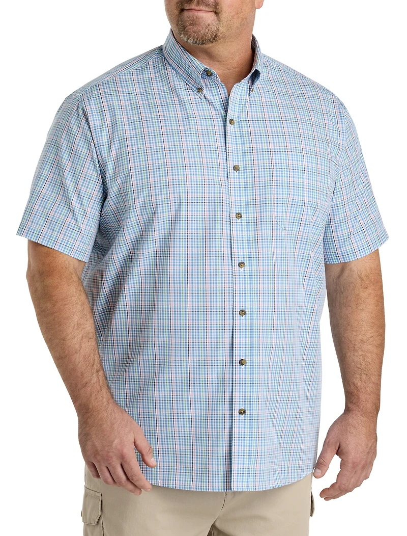Easy-Care Multi Plaid Sport Shirt