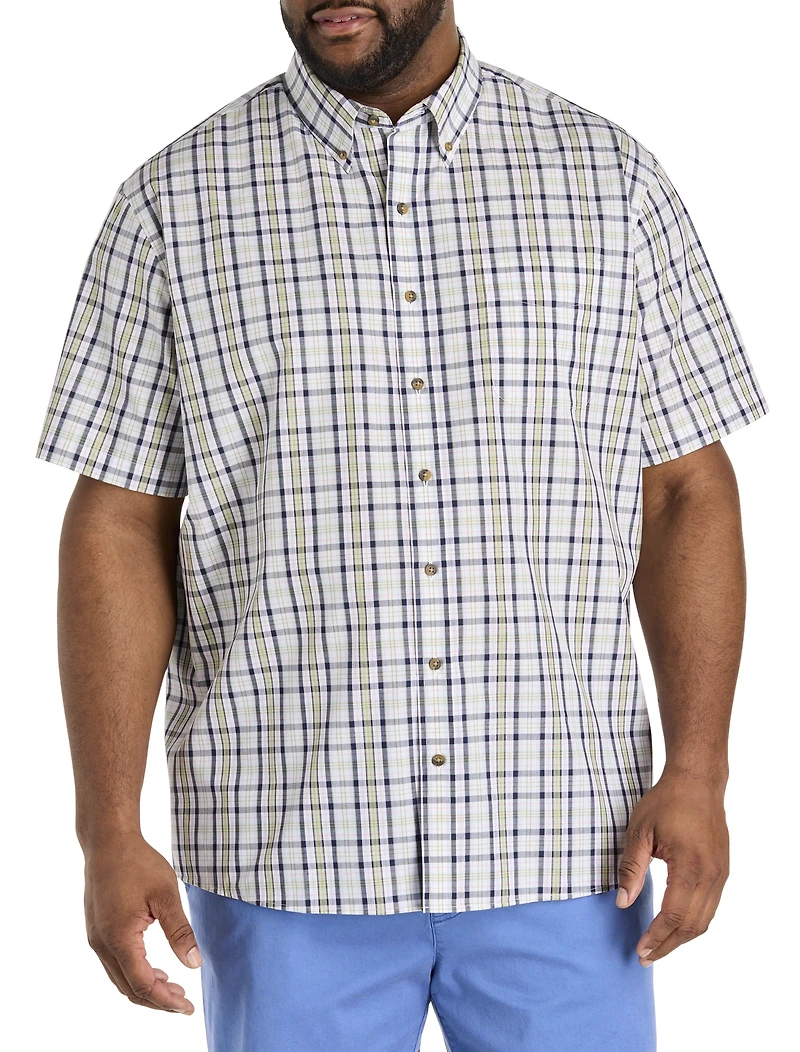 Easy-Care Multi Plaid Sport Shirt