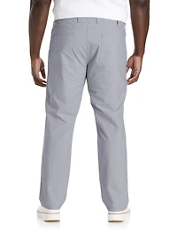 Straight-Fit 5-Pocket Chambray Pants