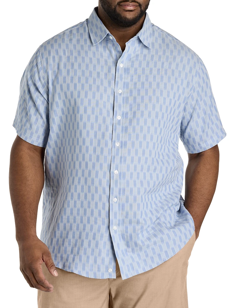 Abstract Checkered Sport Shirt