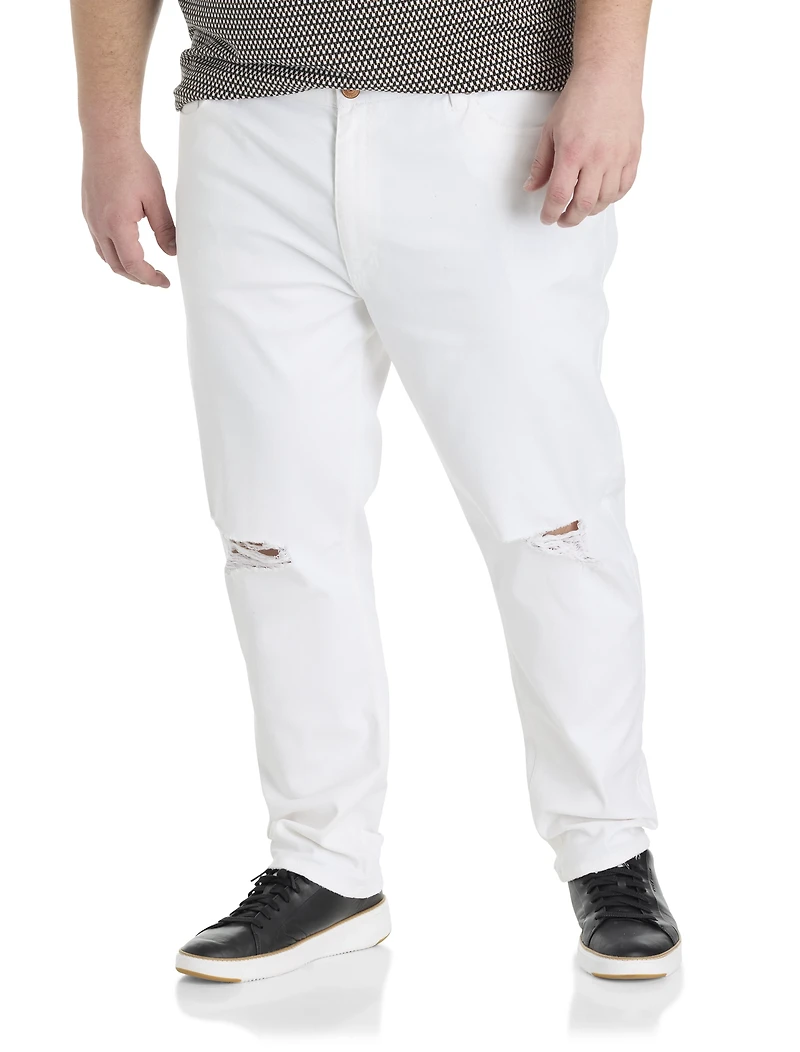 Tapered-Fit Destructed Jeans