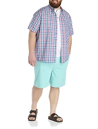 Elastic-Waist Cotton Shorts