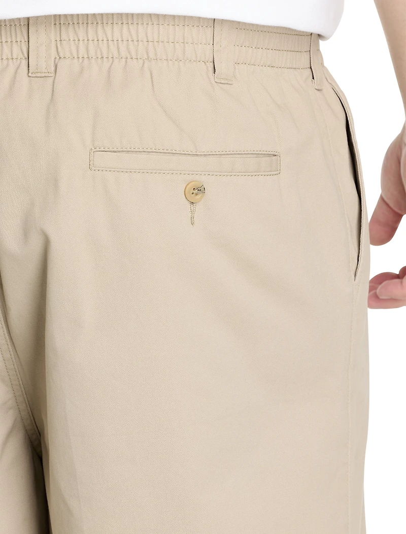 Elastic-Waist Cotton Shorts