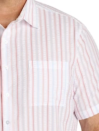 Seersucker Stripe Sport Shirt