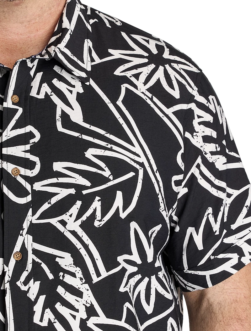 Bold Floral Sport Shirt