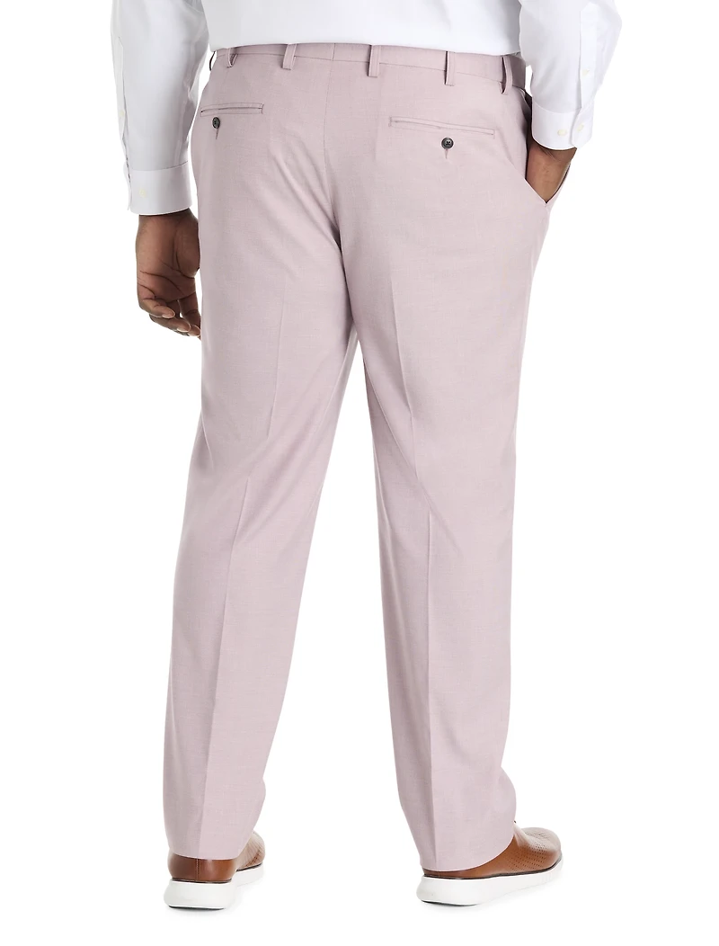 Textured Waist-Relaxer Dress Pants