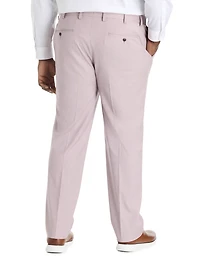 Textured Waist-Relaxer Dress Pants
