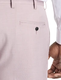 Textured Waist-Relaxer Dress Pants