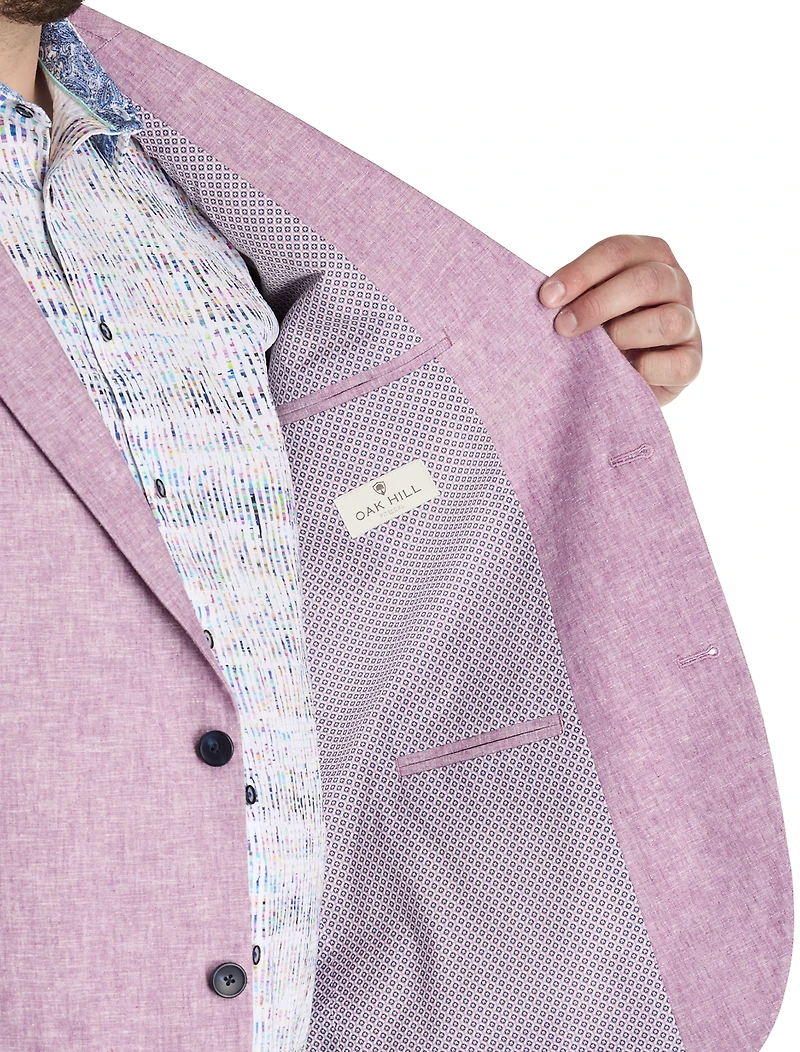 Jacket-Relaxer Linen-Blend Sport Coat