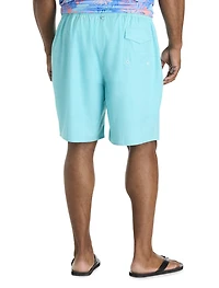 Crosshatched Swim Trunks