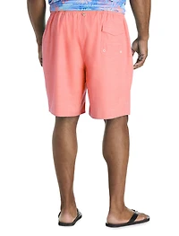 Crosshatched Swim Trunks