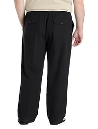 Linen-Blend Loose-Fit Beach Pants