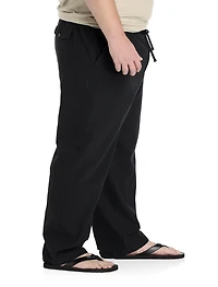 Linen-Blend Loose-Fit Beach Pants