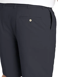 Waist-Relaxer Pleated Cotton Shorts