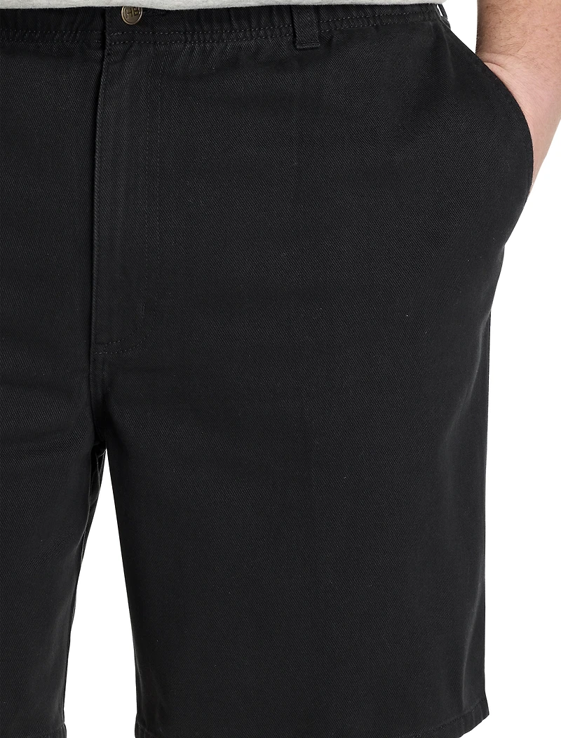 Elastic Waist Jean Shorts