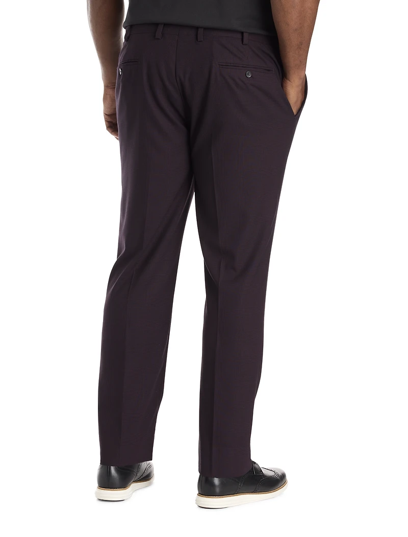 Waist-Relaxer Tonal Glen Plaid Dress Pants