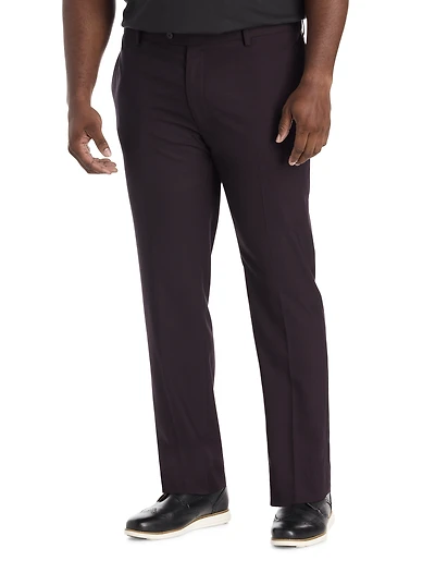Waist-Relaxer Tonal Glen Plaid Dress Pants