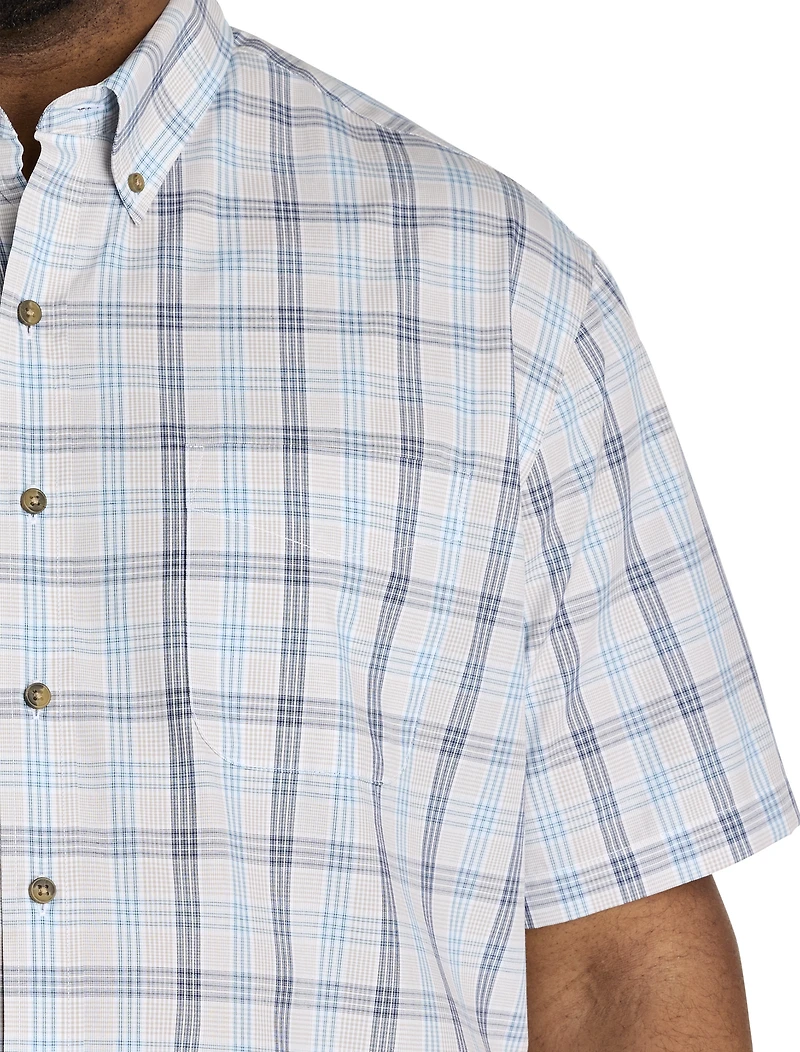 Easy-Care Medium Plaid Sport Shirt