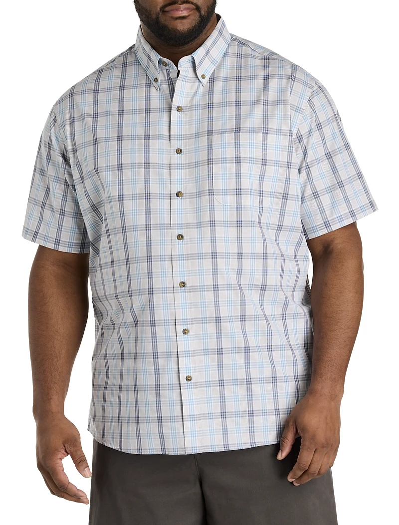 Easy-Care Medium Plaid Sport Shirt