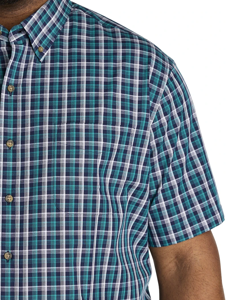 Easy-Care Plaid Sport Shirt