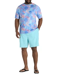 Printed Mesh Swim Shirt