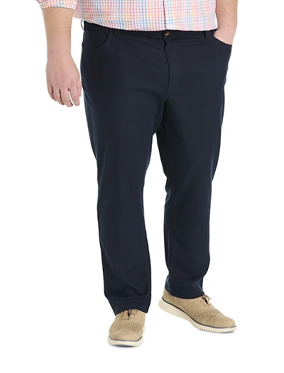 5-Pocket Linen-Blend Tech Pants