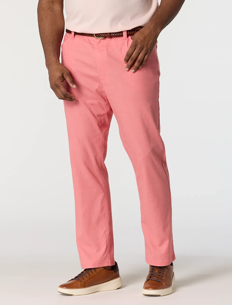 5-Pocket Linen-Blend Tech Pants