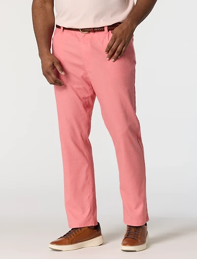 5-Pocket Linen-Blend Tech Pants
