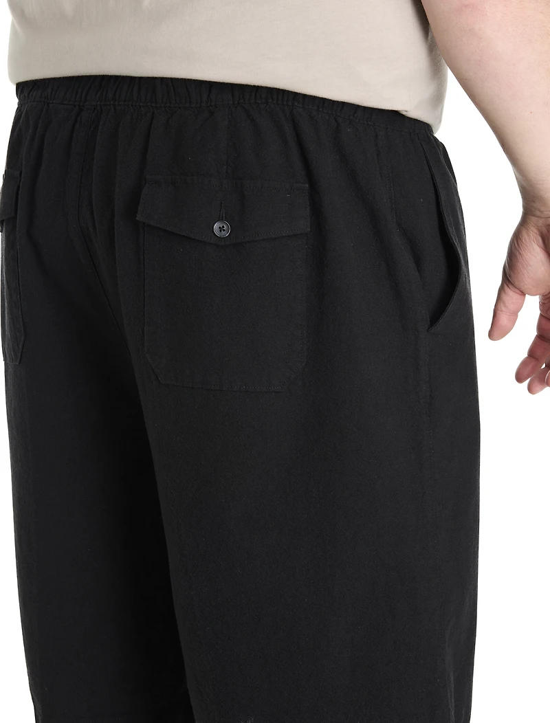 Lightweight Linen-Blend Beach Shorts