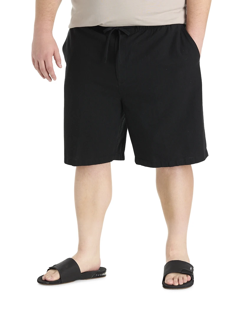 Lightweight Linen-Blend Beach Shorts
