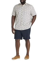 Linen-Blend Tech Shorts