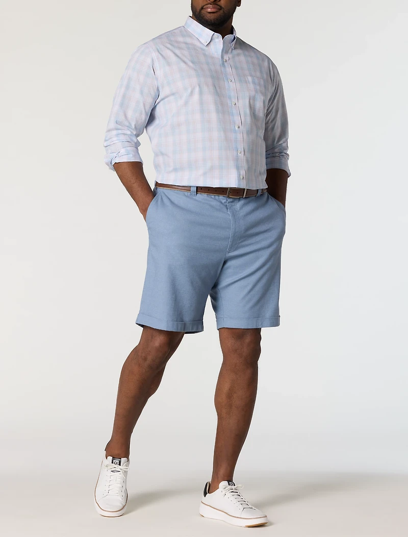 Linen-Blend Tech Shorts