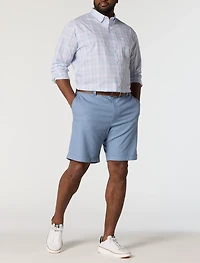 Linen-Blend Tech Shorts