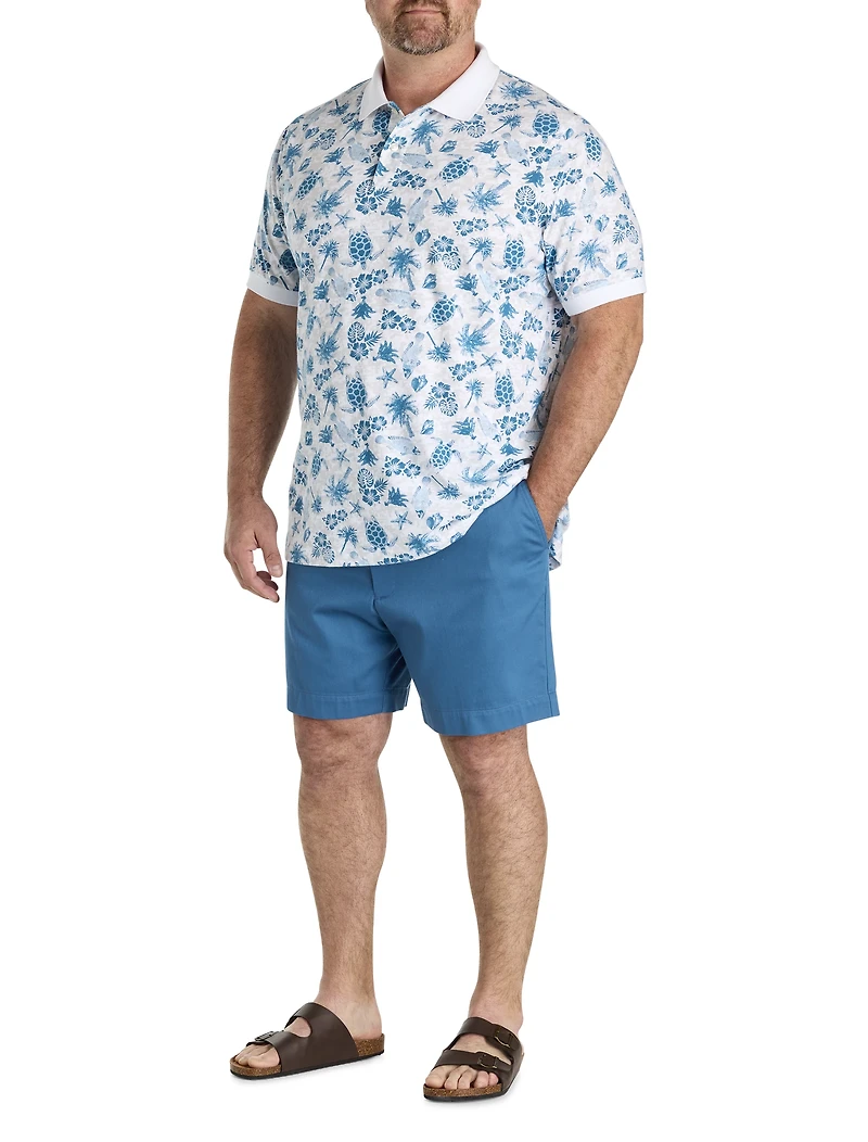 Sea Print Polo Shirt