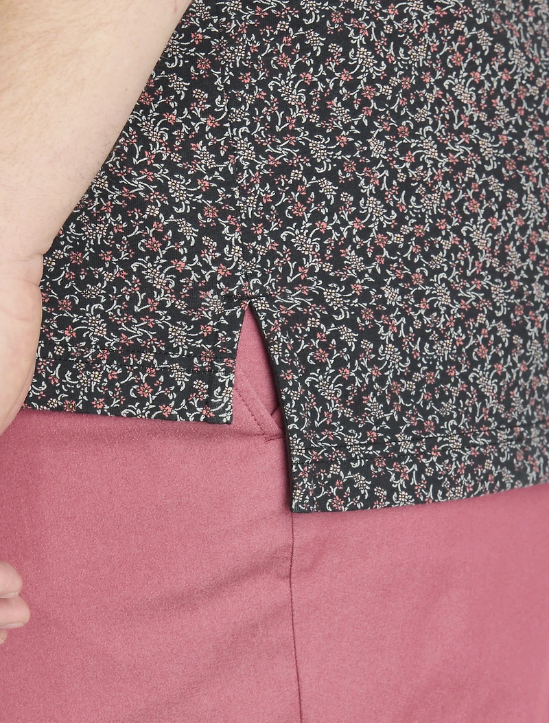 Mini Floral Print Polo Shirt