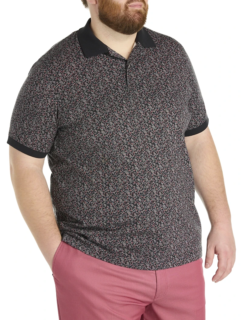 Mini Floral Print Polo Shirt