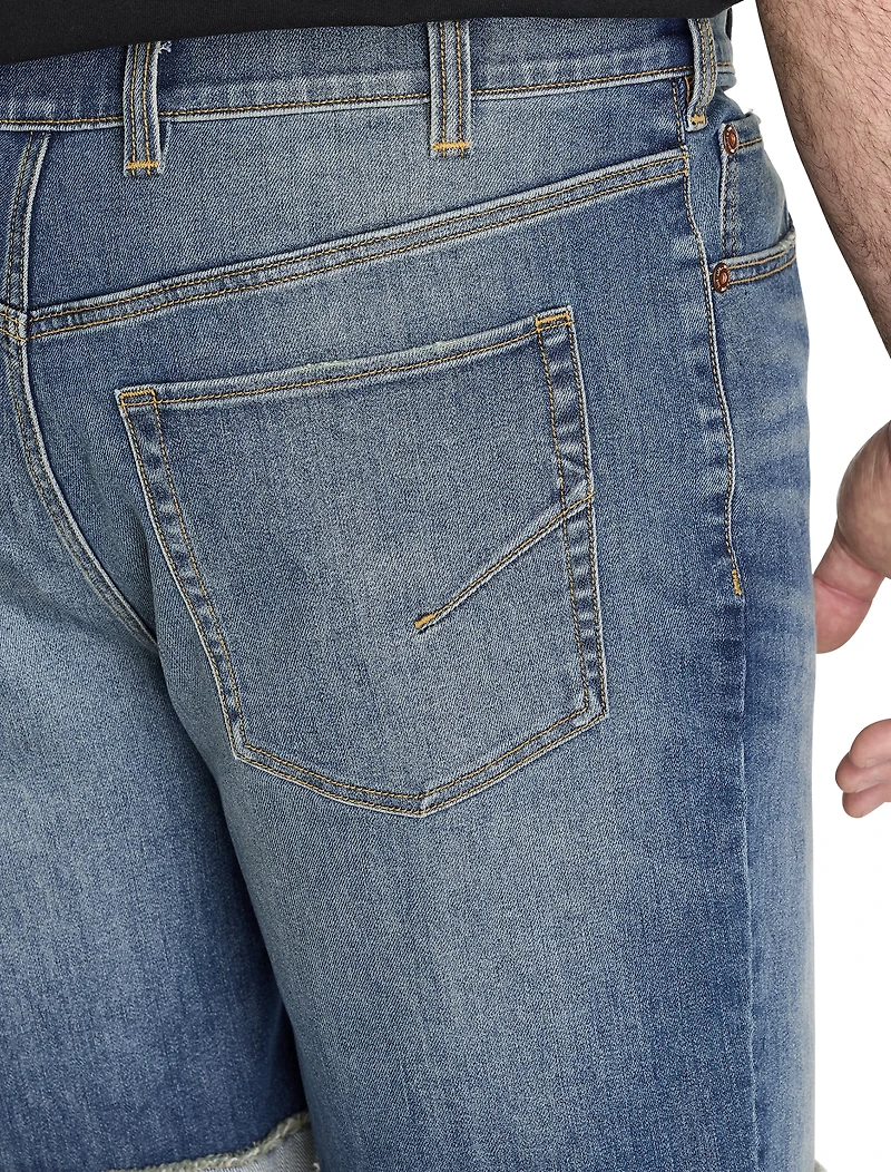 Athletic Fit Denim Shorts