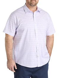 Quatrefoil Pattern Sport Shirt