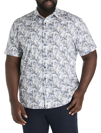 Watercolor Floral Sport Shirt